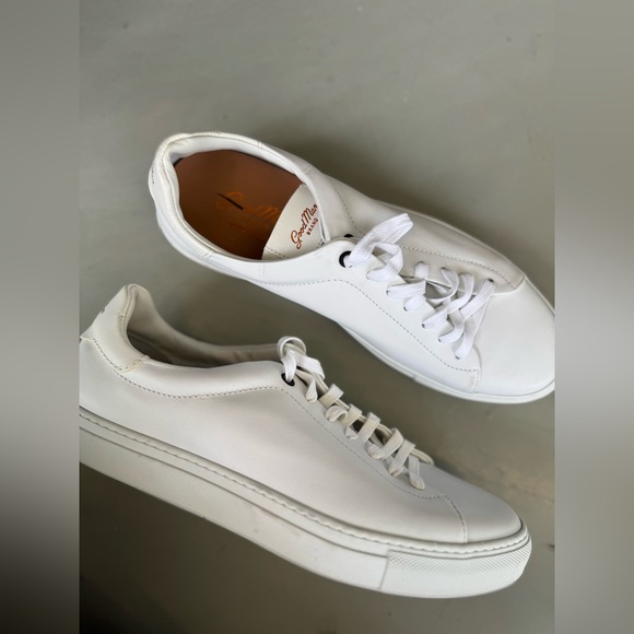Good Man Brand Other - Good Man Brand Edge White Leather Casual Sneaker Shoes Low Top Mens Size 8.5